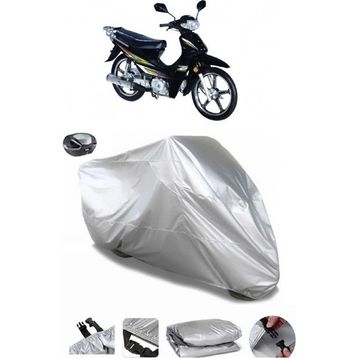 Coverplus Bisan Motocup 100 Gri Arka Çanta Uyumlu Su Geçirmez Motosiklet Brandası