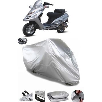 Coverplus Bisan Pasific 125 Gri Arka Çanta Uyumlu Su Geçirmez Motosiklet Brandası