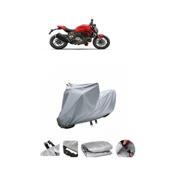 Coverplus Ducati Monster 1200 Gri Su Geçirmez Motosiklet Brandası