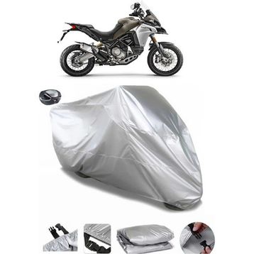 Coverplus Ducati Multistrada 1200 Enduro Gri Arka Çanta Uyumlu Motosiklet Brandası