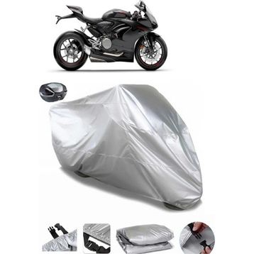 Coverplus Ducati Panigale V2 Gri Arka Çanta Uyumlu Su Geçirmez Motosiklet Brandası