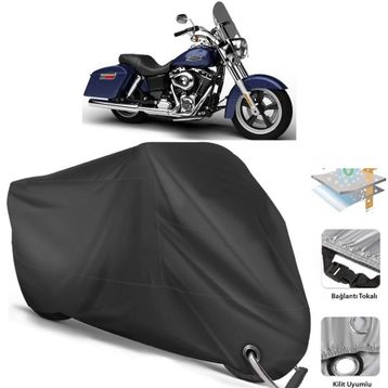 Coverplus Harley-Davidson Dyna Switchback Siyah Motosiklet Branda