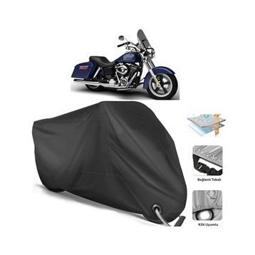 Coverplus Harley-Davidson Dyna Switchback Siyah Motosiklet Branda