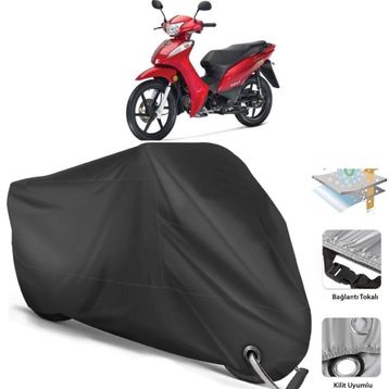 Coverplus Kanuni Fox Siyah Motosiklet Branda