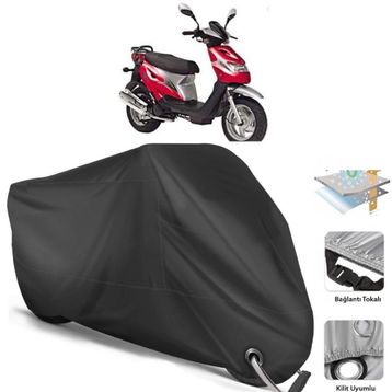 Coverplus Kanuni Popcorn 90 Siyah Motosiklet Branda