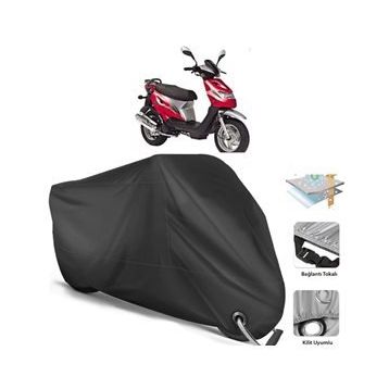 Coverplus Kanuni Popcorn 90 Siyah Motosiklet Branda
