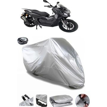 Coverplus Kanuni Seha 125 Gri Arka Çanta Uyumlu Su Geçirmez Motosiklet Brandası