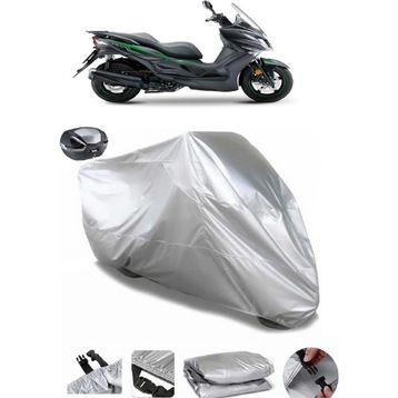 Coverplus Kawasaki J 300 Gri Arka Çanta Uyumlu Su Geçirmez Motosiklet Brandası