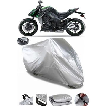 Coverplus Kawasaki Z 1000 Gri Arka Çanta Uyumlu Su Geçirmez Motosiklet Brandası