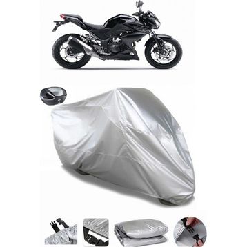 Coverplus Kawasaki Z 300 Gri Arka Çanta Uyumlu Su Geçirmez Motosiklet Brandası