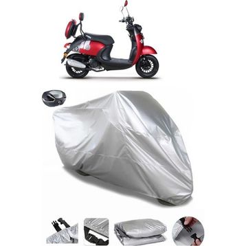 Coverplus Kuba Trendy XC 50 Gri Arka Çanta Uyumlu Su Geçirmez Motosiklet Brandası