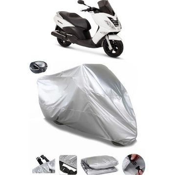 Coverplus Peugeot Citystar 200 Gri Arka Çanta Uyumlu Su Geçirmez Motosiklet Brandası