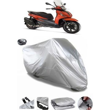Coverplus Piaggio Beverly 400 Gri Arka Çanta Uyumlu Su Geçirmez Motosiklet Brandası