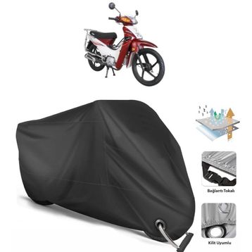Coverplus Revolt RC3 Siyah Motosiklet Branda