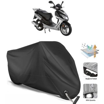 Coverplus Salcano Nova Siyah Motosiklet Branda