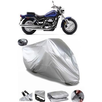 Coverplus Suzuki Marauder 800 Gri Arka Çanta Uyumlu Su Geçirmez Motosiklet Brandası