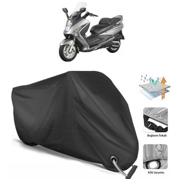 Coverplus SYM GTS 250 Siyah Motosiklet Branda