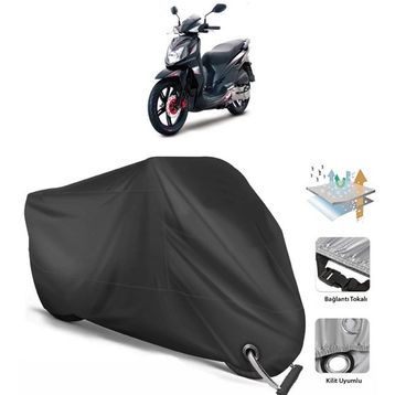 Coverplus SYM Symphony SR 125 Siyah Motosiklet Branda