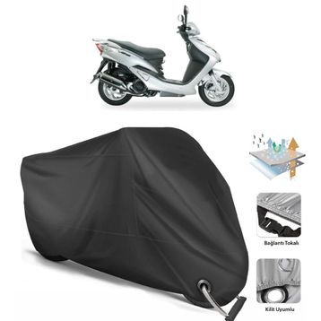 Coverplus SYM VS 150 Siyah Motosiklet Branda