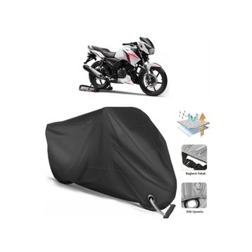 Coverplus TVS Apache RTR 160 Siyah Motosiklet Branda