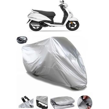 Coverplus TVS Jupiter Arka Çanta Uyumlu Su Geçirmez Gri Motosiklet Brandası