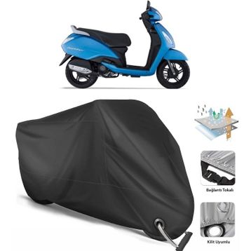 Coverplus TVS Jupiter Siyah Motosiklet Branda