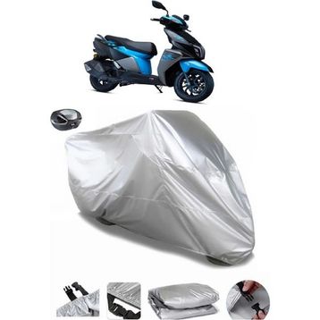 Coverplus TVS Ntorq 125 Arka Çanta Uyumlu Su Geçirmez Gri Motosiklet Brandası