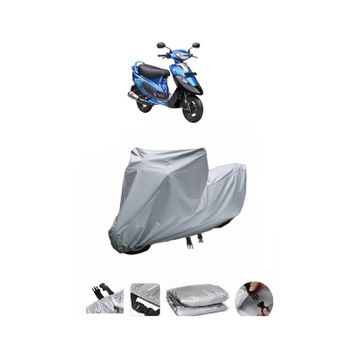 Coverplus TVS Scooty Pep Plus Gri Su Geçirmez Motosiklet Brandası