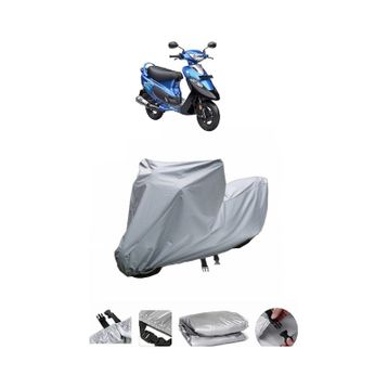 Coverplus TVS Scooty Pep Plus Gri Su Geçirmez Motosiklet Brandası