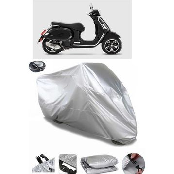 Coverplus Vespa GTS 125 ABS Arka Çanta Uyumlu Su Geçirmez Gri Motosiklet Brandası