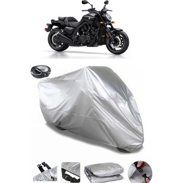 Coverplus Yamaha Vmax Arka Çanta Uyumlu Su Geçirmez Gri Motosiklet Brandası