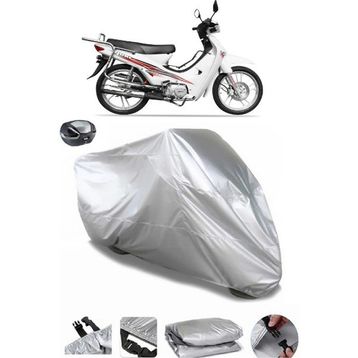 Coverplus Yuki Gusto 50 Arka Çanta Uyumlu Su Geçirmez Gri Motosiklet Brandası
