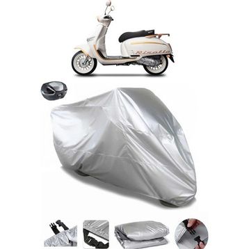 Coverplus Yuki Route 110 Arka Çanta Uyumlu Su Geçirmez Gri Motosiklet Brandası