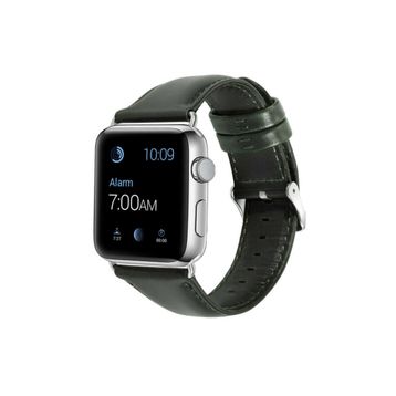 CoverZone Apple Watch 38 mm Yeşil Deri Kordon