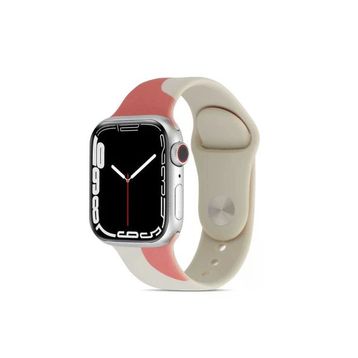 CoverZone Apple Watch 5 Rouge Powder 42 mm ile Uyumlu Foden Renkli Desenli Kordon