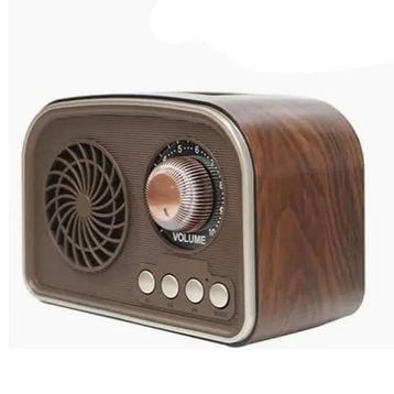 CoverZone CZ101BT Mini Boy Retro Radyo Kahverengi Bluetooth Hoparlör