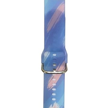 CoverZone Galaxy Gear S3 46 mm Uyumlu Renkli Desenli Erstwhile Blue Sky Kayış Kordon