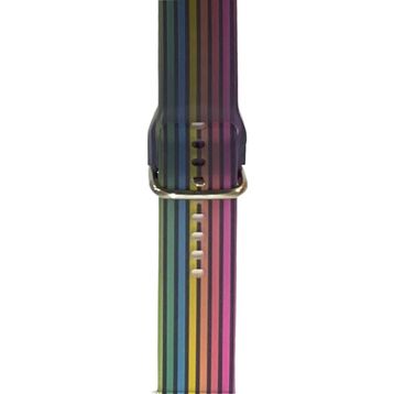 CoverZone Haylou Solar LS05 22 mm Renkli Desenli Erstwhile Rainbow Kayış Kordon