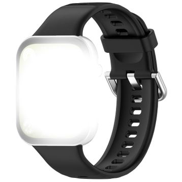 CoverZone Huawei Watch Fit 3 Uyumlu Spor Renkli Lagniappe Silikon Siyah Kayış Kordon
