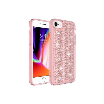 CoverZone iPhone 12 Airbagli Kamera Korumalı Parlak Tasarımlı Z-Snow Emollient Pembe Cep Telefonu Arka Kapak