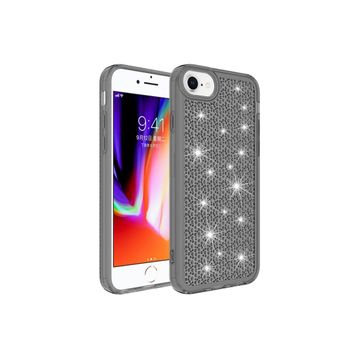 CoverZone iPhone 12 Airbagli Kamera Korumalı Parlak Tasarımlı Z-Snow Emollient Siyah Cep Telefonu Arka Kapak