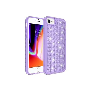 CoverZone iPhone 13 Airbagli Kamera Korumalı Parlak Tasarımlı Z-Snow Emollient Mor Cep Telefonu Kılıfı