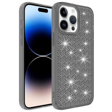 CoverZone iPhone 14 Pro Max Airbagli Kamera Korumalı Parlak Tasarımlı Z-Snow Emollient Gri Cep Telefonu Kılıfı
