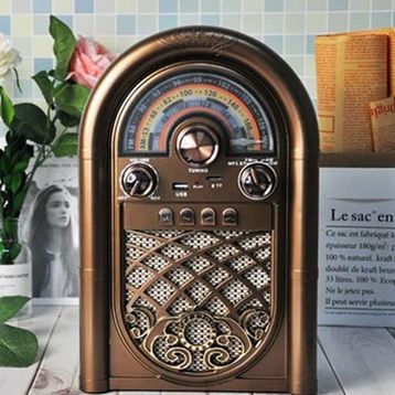 CoverZone R-1950-BTL Retro Radyo Bordo Taşınabilir Bluetooth Hoparlör