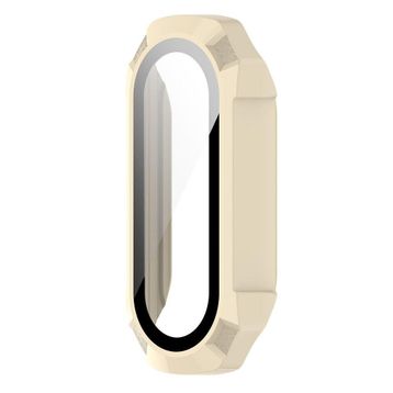 CoverZone Xiaomi Mi Band 5 Mixed Kayış Gri Hasır Örme Kordon