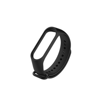 CoverZone Xiaomi Mi Band 5 Uyumlu Termoplastik Siyah Kayış Kordon