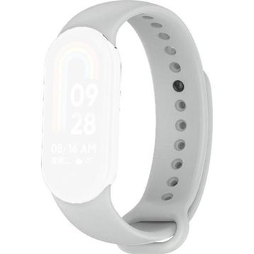 CoverZone Xiaomi Mi Band 8 Termoplastik Gri Kayış Kordon