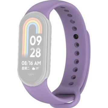 CoverZone Xiaomi Mi Band 8 Termoplastik Lila Kayış Kordon