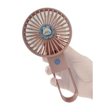 CoverZone YS2269 Şarjlı Taşınabilir Mini USB Fan Led Işıklı Masa Üstü 3 Kademeli Mini Vantilatör