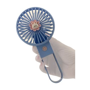 CoverZone YS2269 Şarjlı Taşınabilir Mini USB Fan Led Işıklı Masa Üstü 3 Kademeli Mini Vantilatör